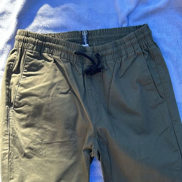 Volcom Army Green Joggers size S Soft Nice NWT - Picture 3 of 10